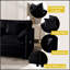 Fauteuil modulaire surdimensionné avec coussin décoratif, fauteuil rembourré en chenille moderne pour le confort du salon et de la chambre à coucher-40020732