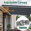 Auvents de patio rétractables électriques 10 x 8 pi, auvent d'extérieur avec télécommande-134493947-134493951
