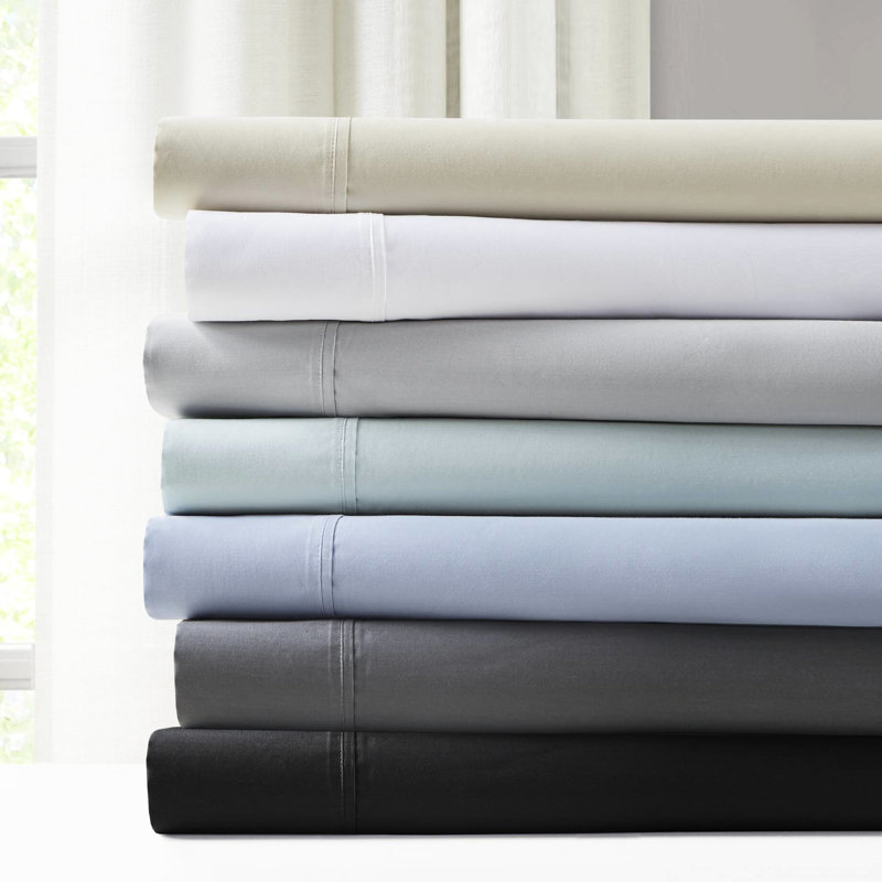 Drap 1500 fils pour très grand mélange de coton, élastique ajusté, lavable en machine