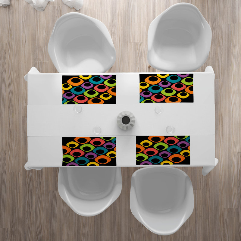 Polyester Geometric Rectangle Placemat