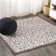 Haggerty Vintage Filigree Textured Weave Taupe/Espresso Indoor/Outdoor Rug