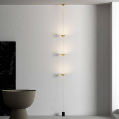 Lampe sur pied à DEL en laiton marbré, lampe sur pied flexible à 3 têtes pour le salon de la chambre à coucher