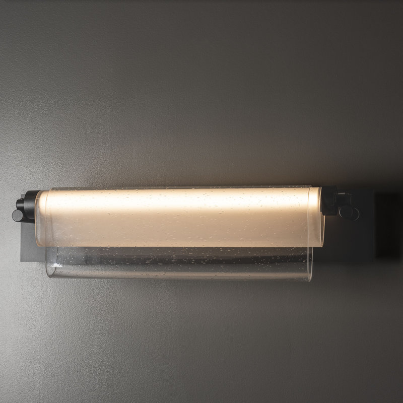 Draped Steel LED Flush Mounted Sconce, Black