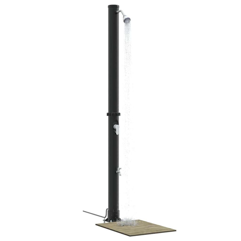 Solar Powered Pvc, Aluminium Free Standing Outdoor Shower and Footwash Spout