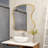 Asymmetrical Wall Mirror with Aluminum Alloy Frame – Modern Decorative Vanity Mirror-1462977005-1462977004