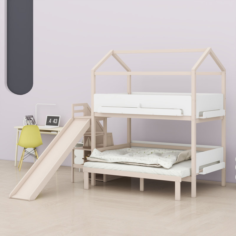 Lit superposé Sturdy, Beige et blanc