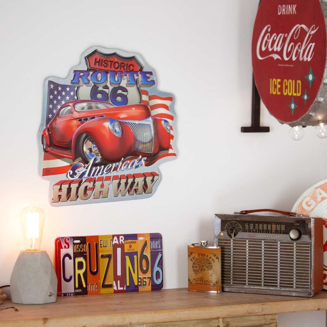 Traditional Transportation Wall Decor on Metal Winston Porter