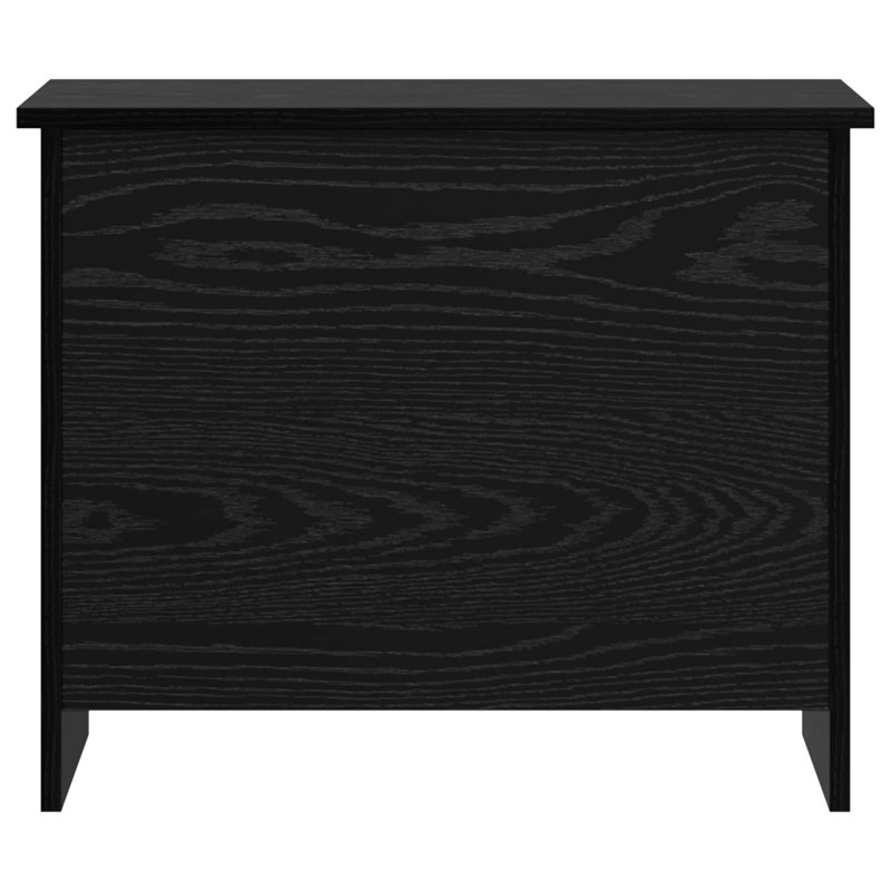 Engineered Wood Rectangle Accent Chest, 50cm H x 60cm W x 40cm D, Black Oak