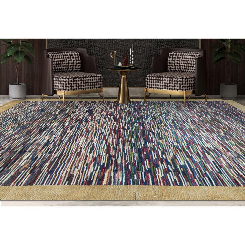 Hand-Knotted High-Quality Purple Area Rug