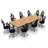 Anouar 10 Person Conference Meeting Table Complete 6 Tables Set