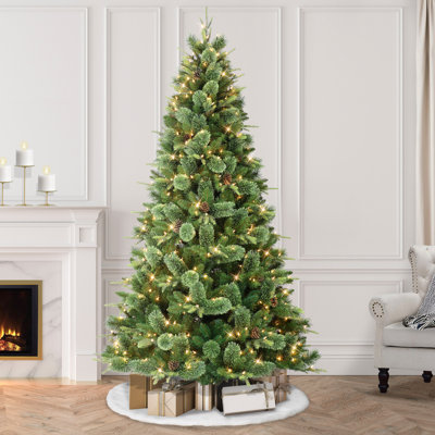 90' H Lighted Artificial Pine Christmas Tree