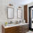 Fastbreak 2-Light Dimmable Brass/Black Vanity Light