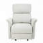 Fauteuil inclinable manuel en cuir synthétique