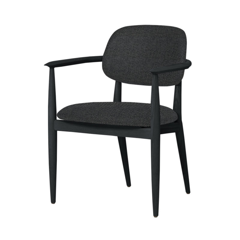 Chaise Slow de Space Copenhagen, Chêne gris, Revive 1164