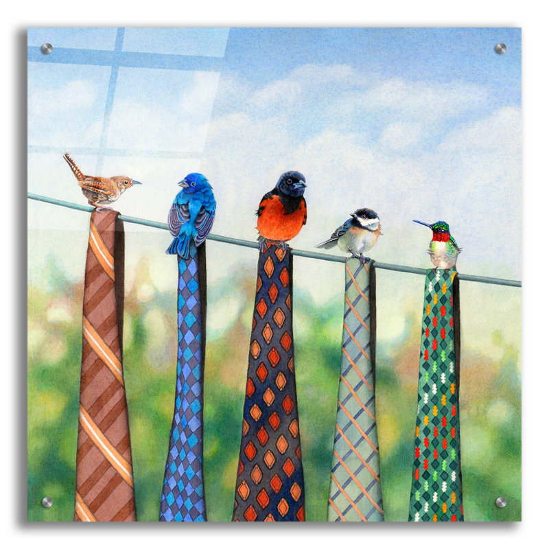  Art mural en verre acrylique 24 po x 24 po «Chiffons à linge» par Marvindale, H 24 po x l 24 po
