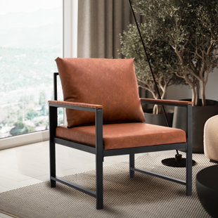 Faux Leather Armchair