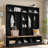 Wide Design Hall Tree With Storage Bench, Shoe Cabinet, Shelves And 8 Hooks-789378814