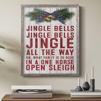 Jingle All The Way Framed Print - Solid Wood