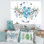 «Fresh Tribal Vignette Wild Forest Wreath Design II», peinture sur toile
