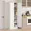Garde-manger autoportant 67 po, armoire de rangement à 4 portes avec tablettes réglables, armoire de cuisine avec portes et tablettes