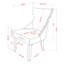 Chaise d'appoint rembourrée en tissu Elijah-1886217541