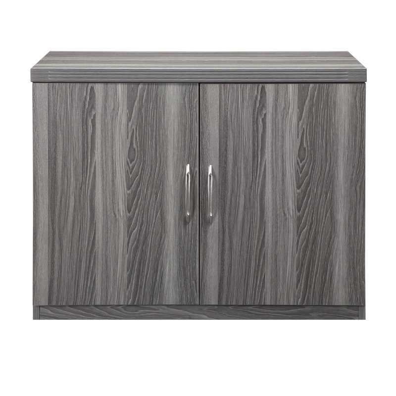 Aberdeen 2 Door Storage Cabinets, Gray Steel