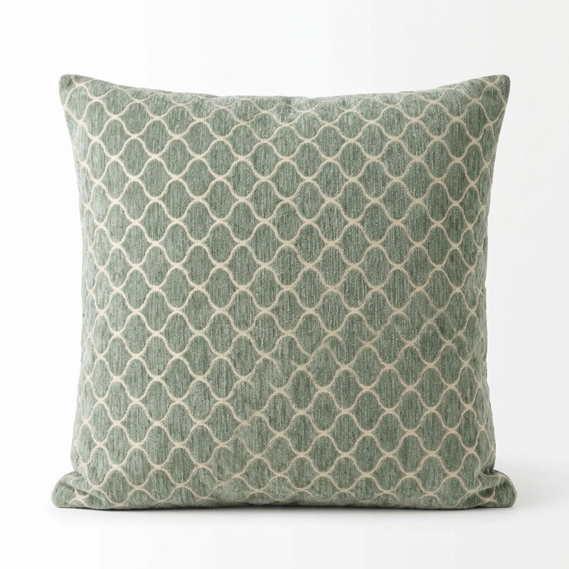 Clove Geometric Linen Reversible Throw Pillow, 20" x 30"