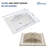 24"L White Ceramic Rectangular Bathroom Single Vanity Top Sink Only with Overflow-100013828