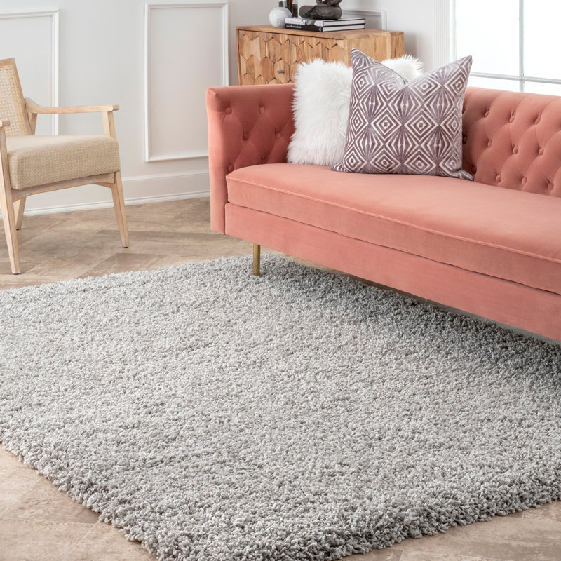 Janine Plush Shag Area Rug, Rectangle 4' x 6', 2.8" Luxe Plush