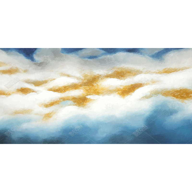 Abstract clouds - 15.75"x31.50" Desk mat