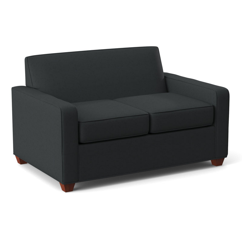 Avery 56" Square Arm Loveseat, BM Cherry, Ridgecrest Midnight