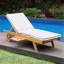 Chaise longue d'extérieur inclinable en bois massif Vutyo Armondo