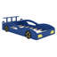 Lit de voiture de course en bois, lit plateforme en forme de voiture avec roues pour adolescents-260675660