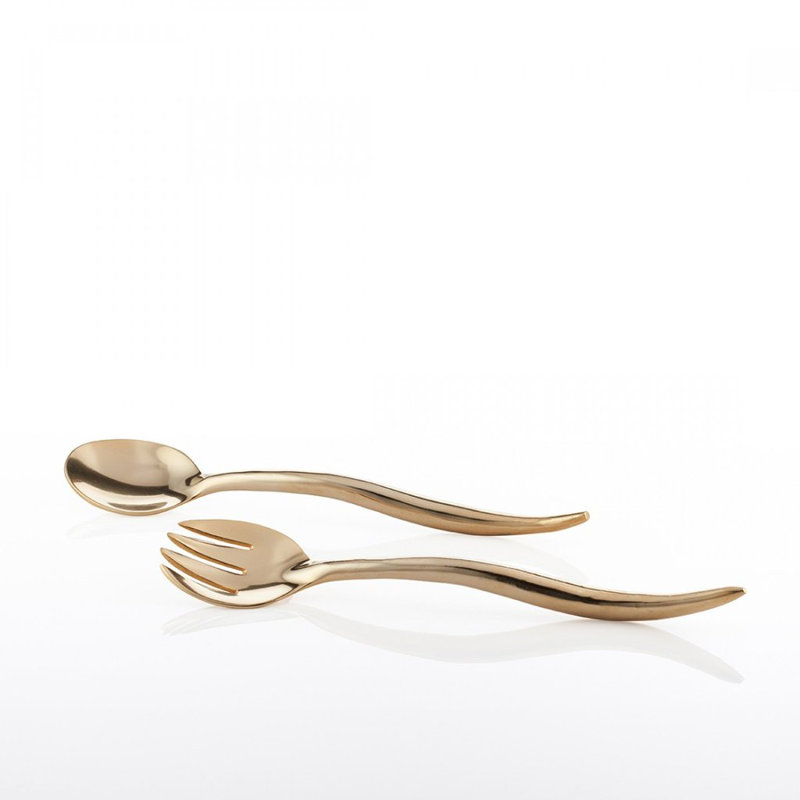 Toro 4 Piece Flatware Set, Gold