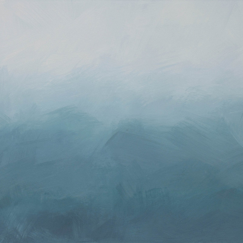 Ombre Wallpaper, Blue/Gray, Non-Pasted