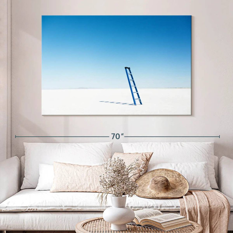 Kelan Surreal Blue Ladder, 34" H x 51" W
