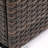 22" Propane Gas Fire Pit Table, 40000 BTU Square Steel Fire Pit With Beautiful Wicker Base
