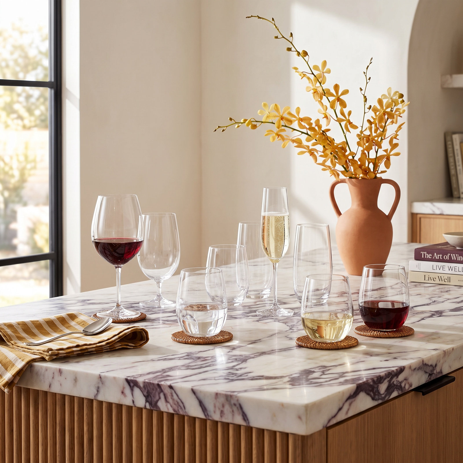 Laya Stemless Red Wine Glass