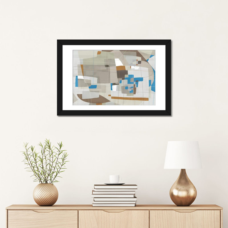 « somatique battement i », impression sur toile, Papier d'art encadré noir, Blanc, H 16 po x l 24 po x P 1 po