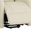 Fauteuil inclinable électrique en cuir synthétique beige