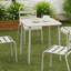 Table carrée Table de cour extérieure Table de salle à manger en plein air Villa-1958918896