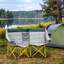 Chaise portable d'extérieur avec porte-gobelet et structure stable pour diverses occasions