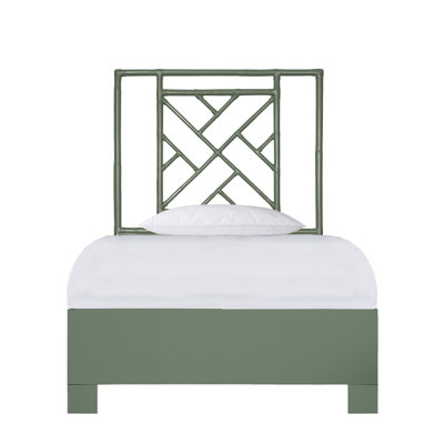 Olga Wicker Open-Frame Bed
