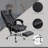Microfiber Office Chair, High Back Computer Chair With 6 Point Massage, Heat, Adjustable Height Retractable Footrest-492956273