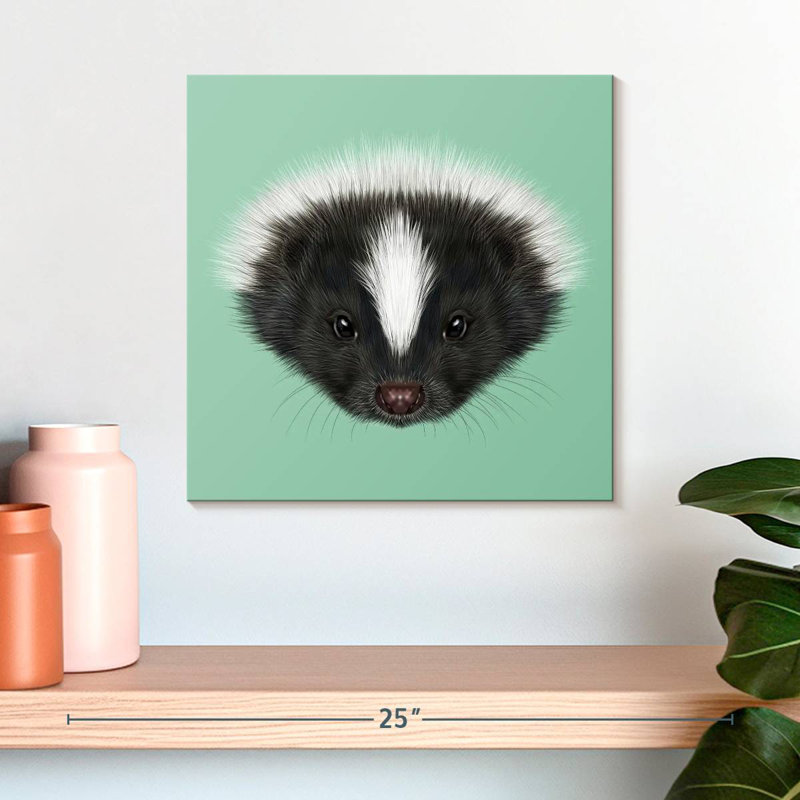 Crowle Skunk Head, 16" H x 16" W