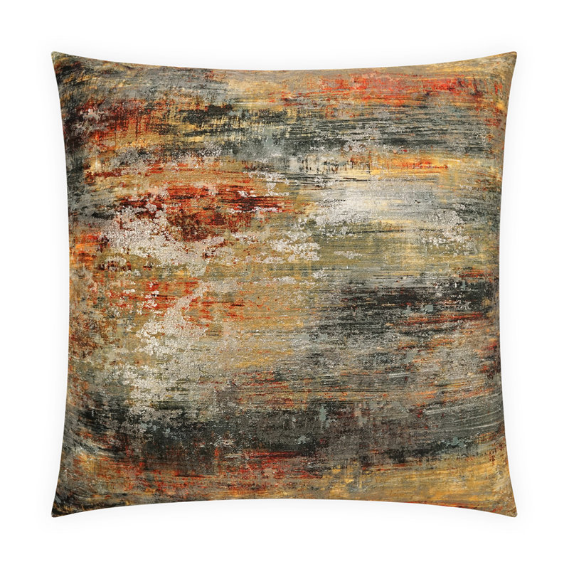 Coussin décoratif Serston, Carré 20 po, Orange