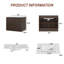 Meuble-lavabo mural simple flottant 24 po avec lavabo en céramique Sylvan, noyer foncé, contreplaqué de bois franc, portes à fermeture en douceur et rangement réglable intérieur-262327033-262327034