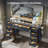48" Modern Makeup Vanity Desk With Mirror And Lights, Makeup Vanity With 9 Drawers With Power Outlet,adjustable Lighting Dressing Table For Bedroom-869812248