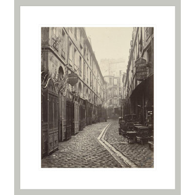 Cour du Dragon (disparue) (Cour du Dragon (destroyed)) by Charles Marville -Framed Giclee Print