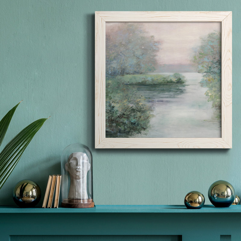 Coral Fantasy II - peinture sur toile encadrée, H 20 po x l 20 po x P 1,5 po, Cadre blanc